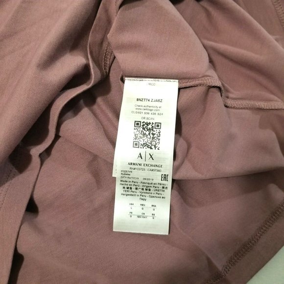 Armani Exchange Men's‎ Slim Fit T-Shirt Crewneck Pima Cotton Tee Size XL - Picture 4 of 5